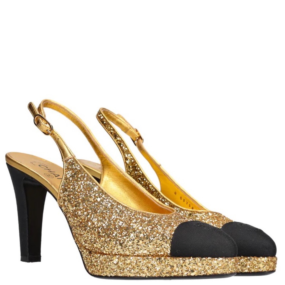 NWT Chanel Platform Slingbacks